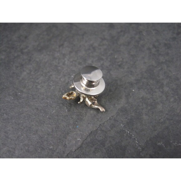 Vintage Sterling 12K Black Hills Gold Angel Tie Tack - Picture 5 of 10